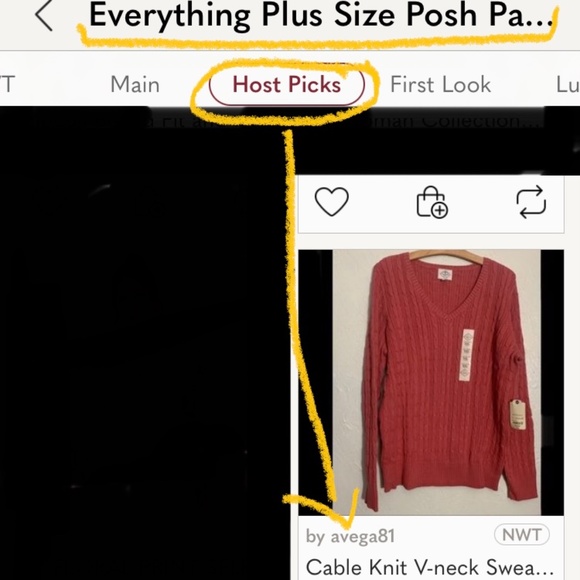 Cable Knit V-neck Sweater - Picture 2 of 7